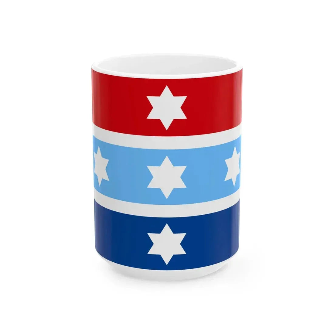Flag of the Chief of the Hellenic National Defence General Staff Air Force variant (Greece) White Coffee Mug 15oz - Go Mug Yourself