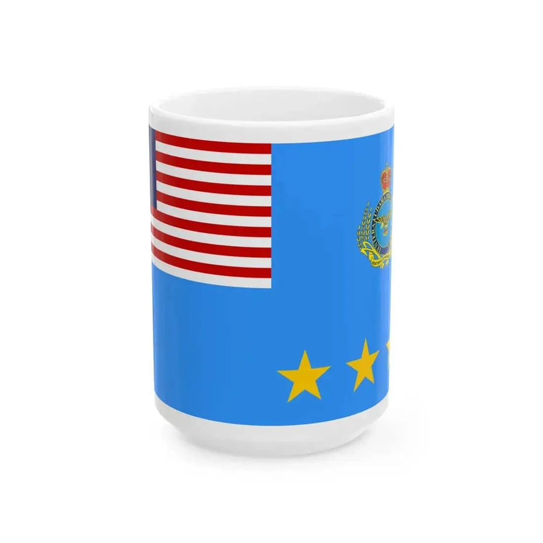 Flag of the Chief of the Royal Malaysian Air Force (Malaysia) White Coffee Mug 15oz - Go Mug Yourself