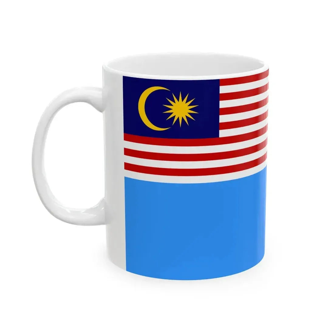 Flag of the Chief of the Royal Malaysian Air Force (Malaysia) White Coffee Mug - Go Mug Yourself