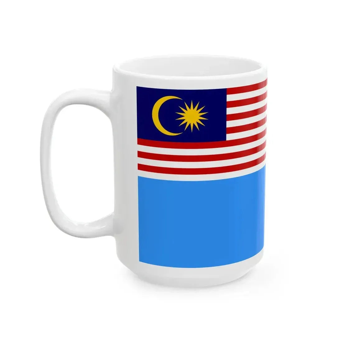 Flag of the Chief of the Royal Malaysian Air Force (Malaysia) White Coffee Mug - Go Mug Yourself