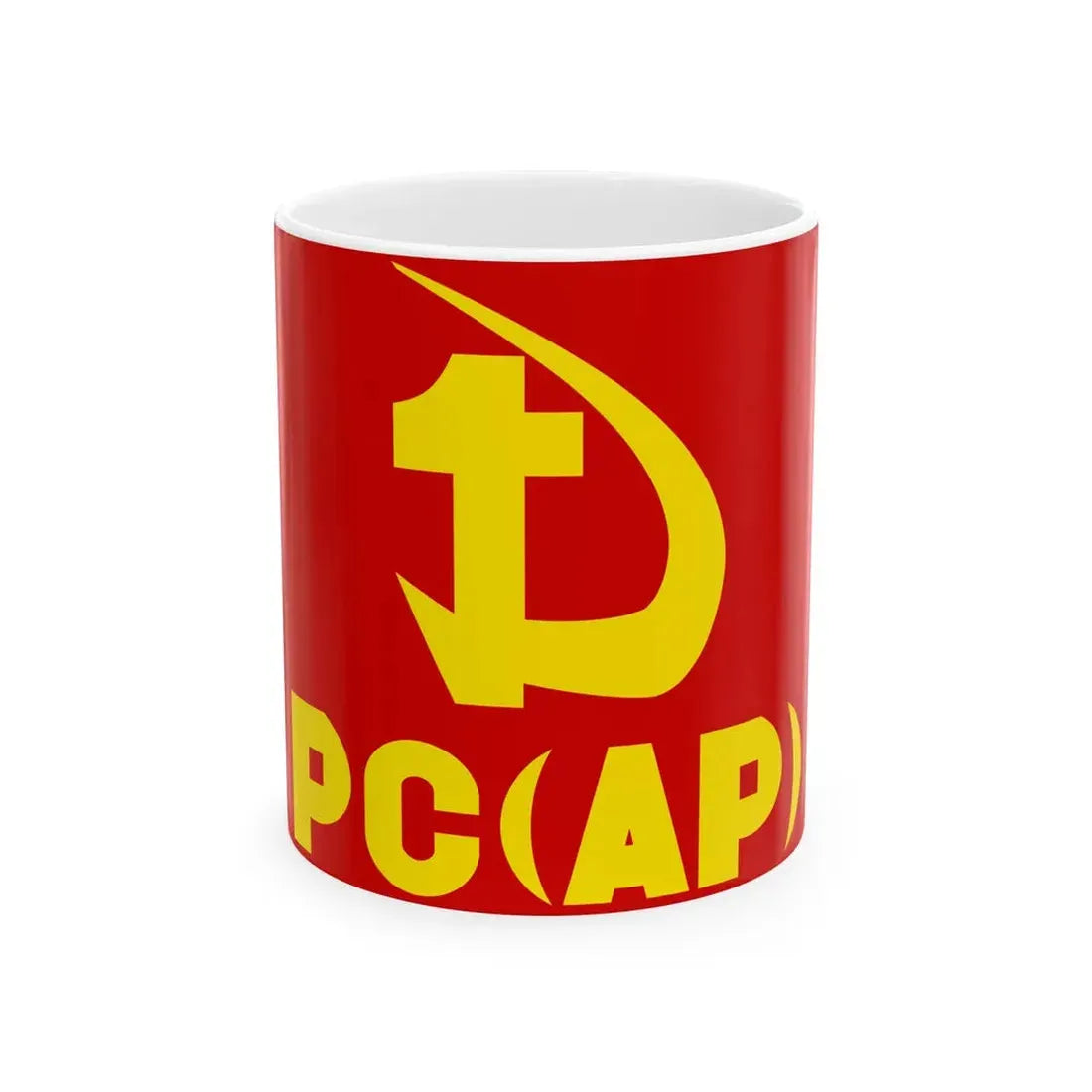 Flag of the Chilean Communist Party Proletarian Action (Chile) White Coffee Mug 11oz - Go Mug Yourself