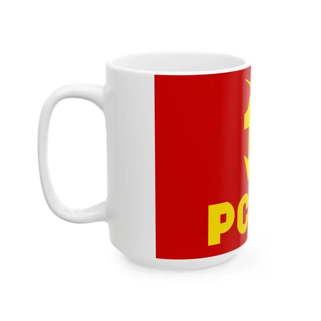 Flag of the Chilean Communist Party Proletarian Action (Chile) White Coffee Mug - Go Mug Yourself