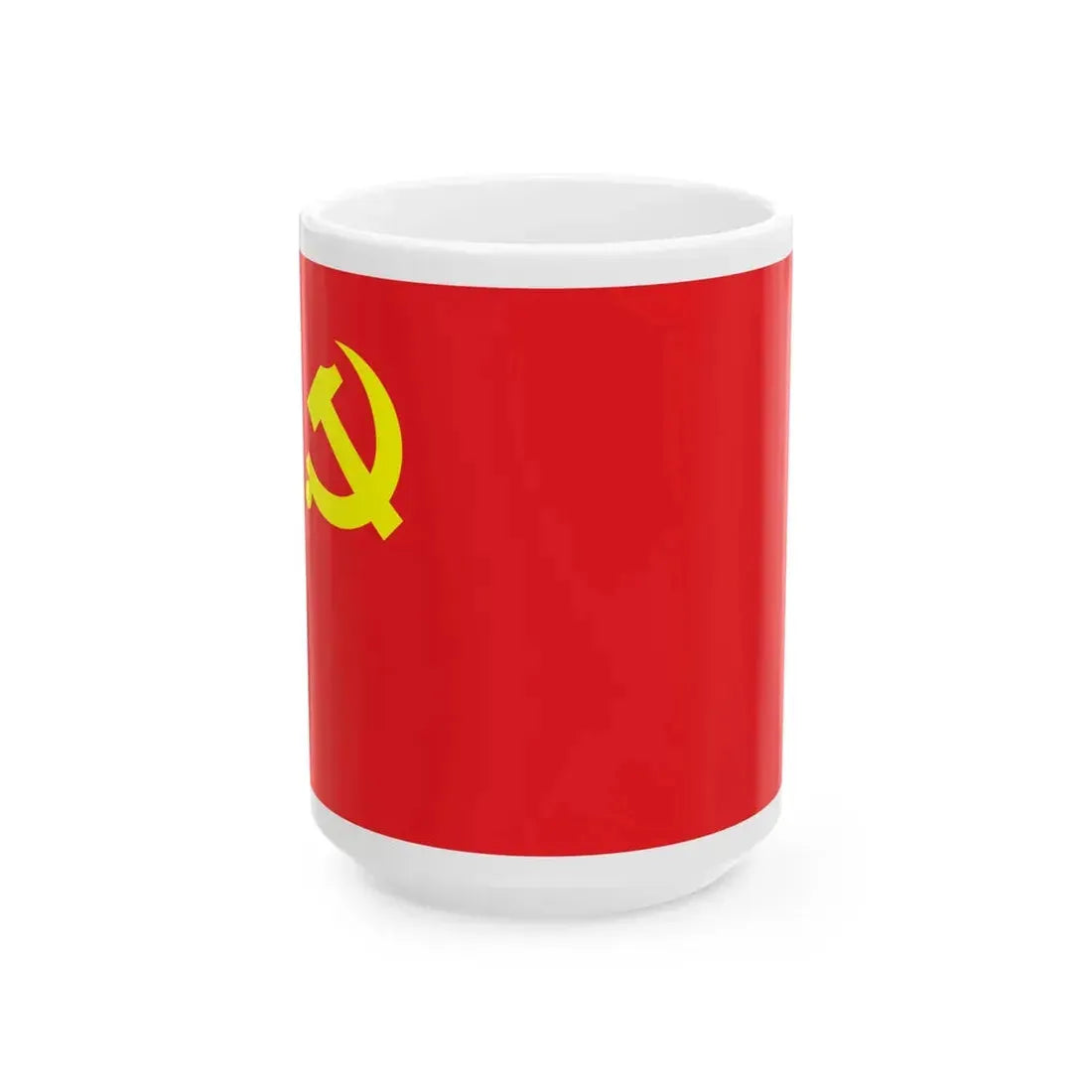 Flag of the Chinese Communist Party (China) White Coffee Mug 15oz - Go Mug Yourself