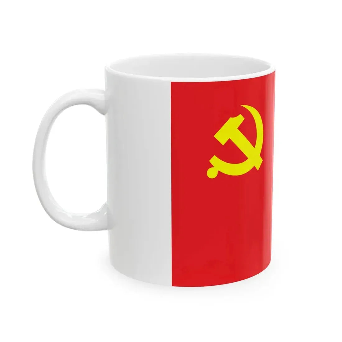 Flag of the Chinese Communist Party (China) White Coffee Mug - Go Mug Yourself