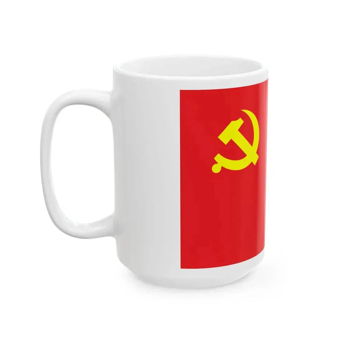 Flag of the Chinese Communist Party (China) White Coffee Mug - Go Mug Yourself