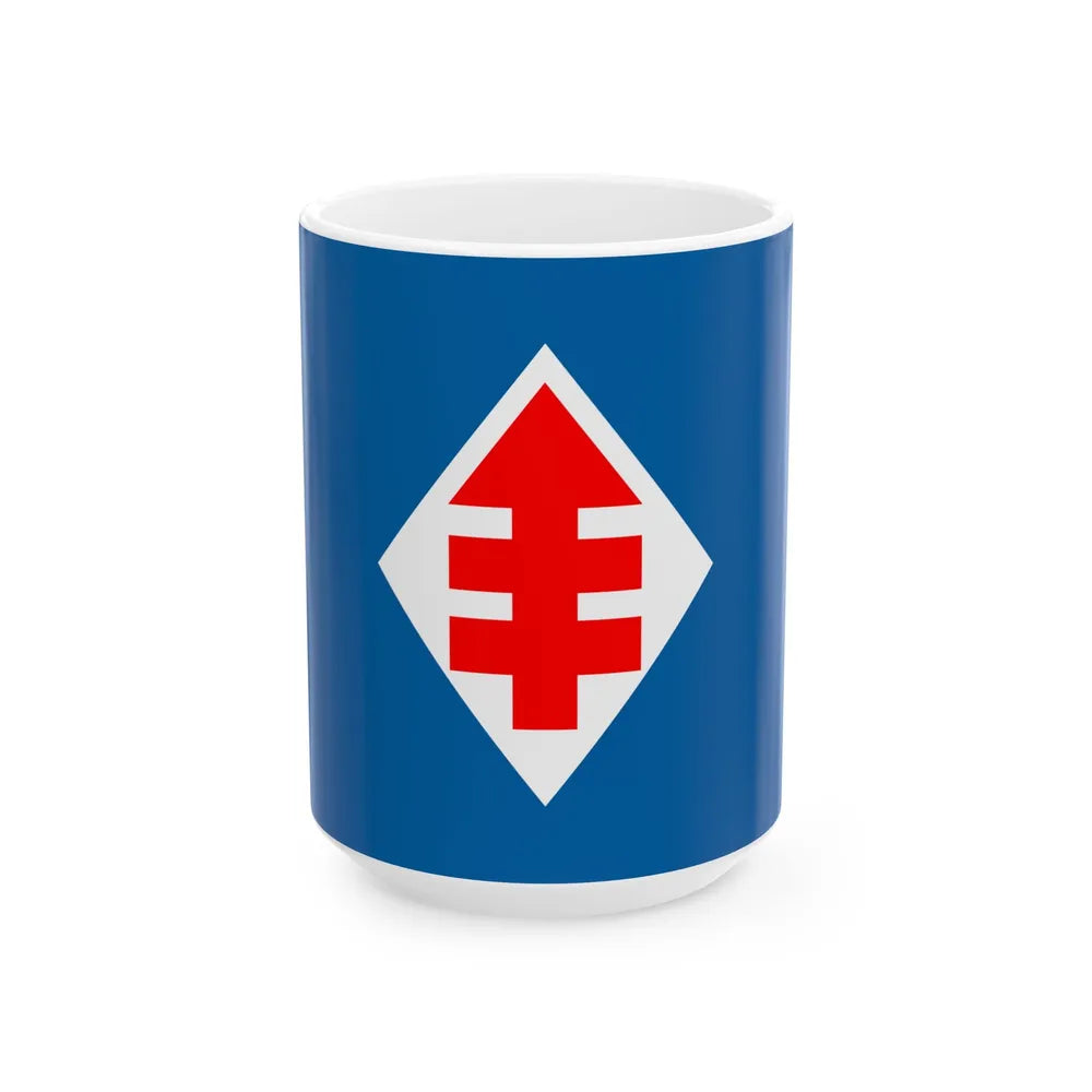 Flag of the Christian Democrat Party of Chile (Chile) White Coffee Mug 15oz - Go Mug Yourself