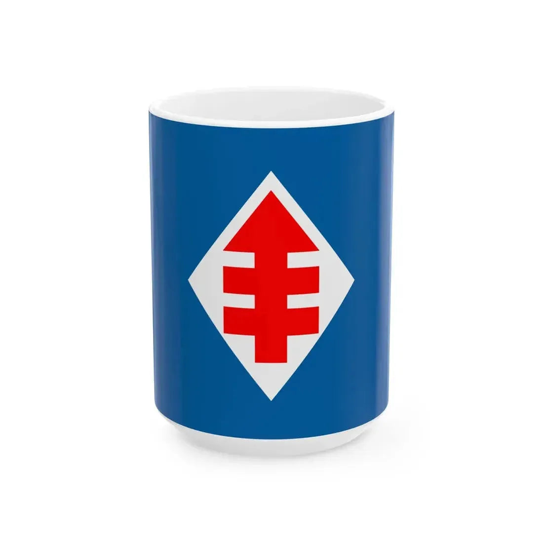 Flag of the Christian Democrat Party of Chile (Chile) White Coffee Mug 15oz - Go Mug Yourself
