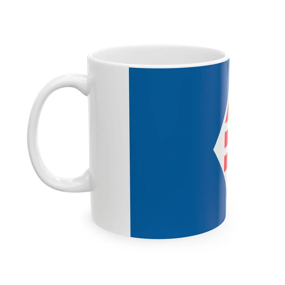 Flag of the Christian Democrat Party of Chile (Chile) White Coffee Mug - Go Mug Yourself