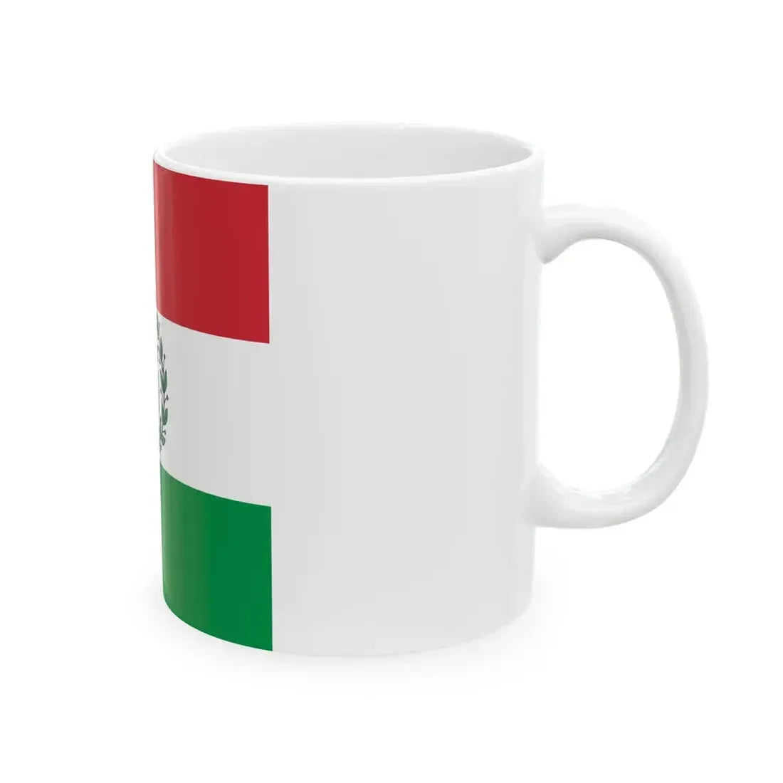 Flag of the Cispadane Republic (Italy) White Coffee Mug - Go Mug Yourself