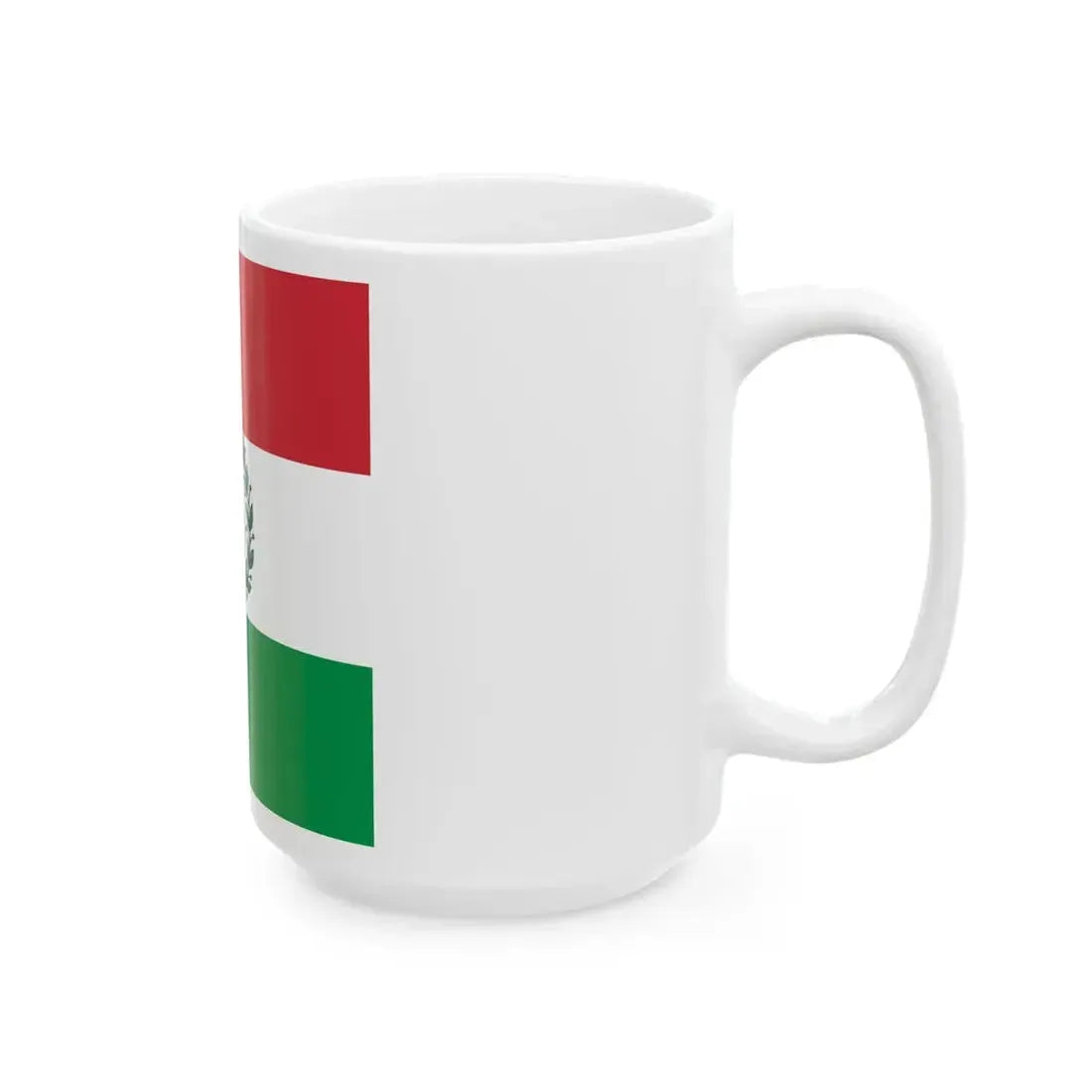 Flag of the Cispadane Republic (Italy) White Coffee Mug - Go Mug Yourself