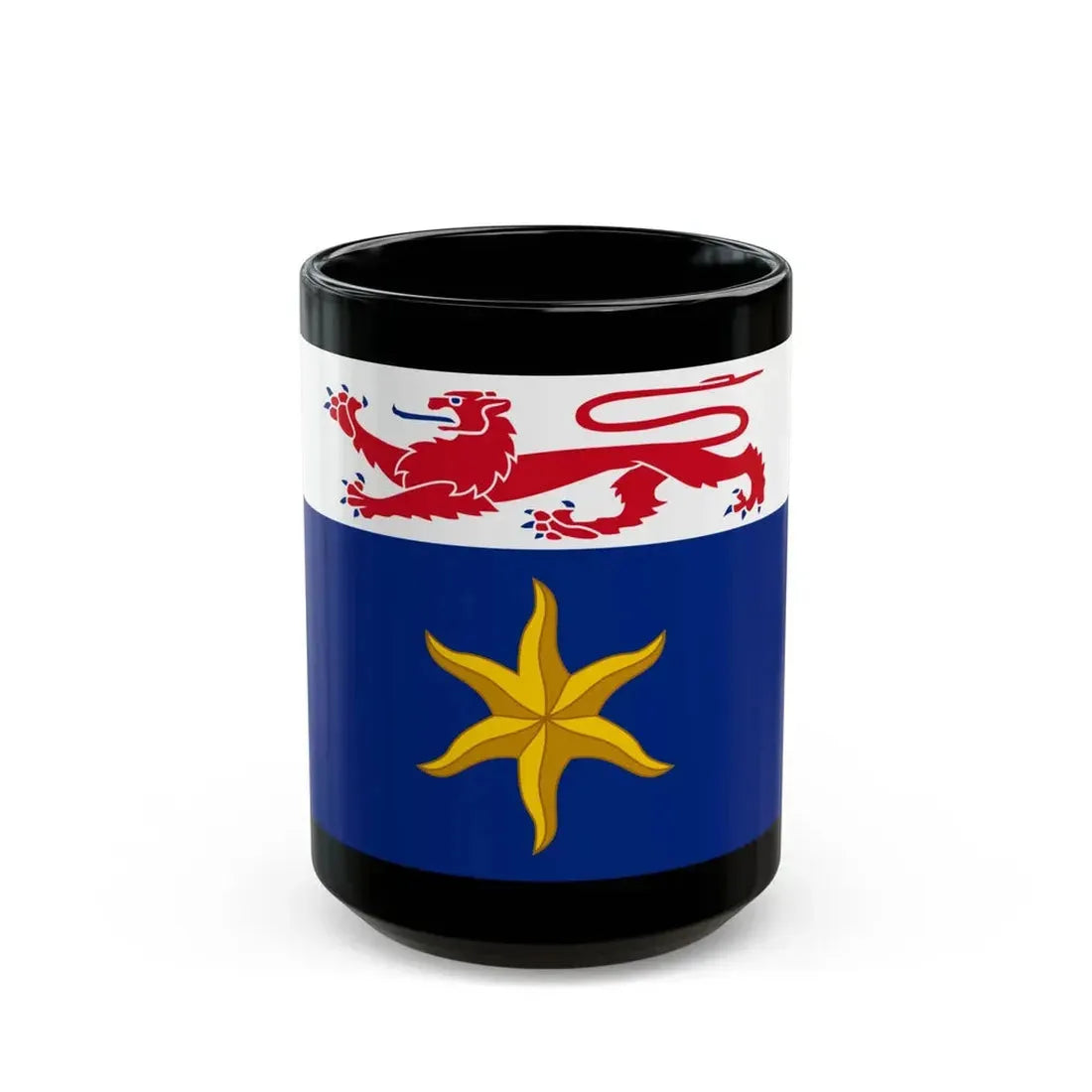 Flag of the City of Hobart Australia - Black Coffee Mug 15oz - Go Mug Yourself