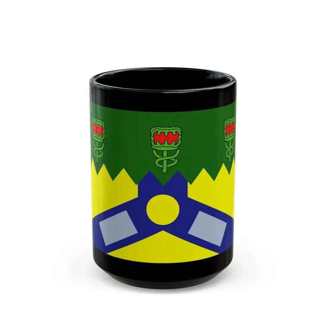 Flag of the City of Launceston Australia - Black Coffee Mug 15oz - Go Mug Yourself