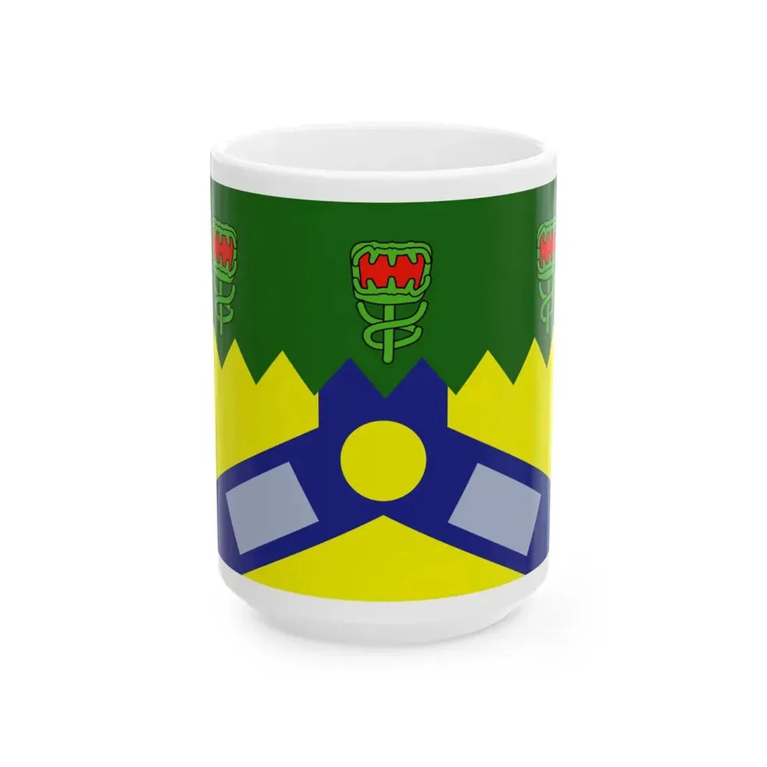 Flag of the City of Launceston Australia - White Coffee Mug 15oz - Go Mug Yourself