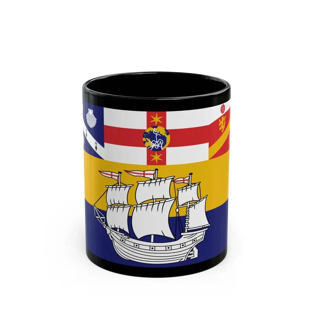 Flag of the City of Sydney Australia - Black Coffee Mug 11oz - Go Mug Yourself