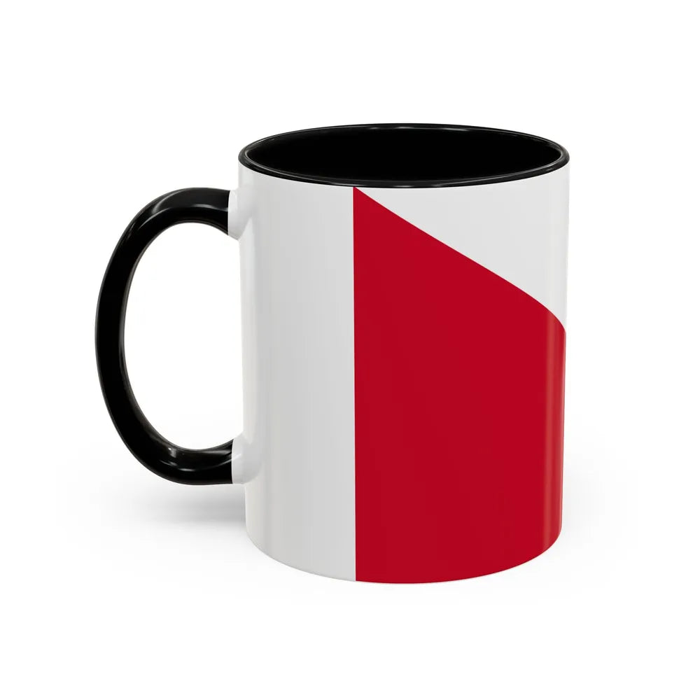 Flag of the City of Utrecht the capital of the province of Utrecht Netherlands - Accent Coffee Mug - Go Mug Yourself