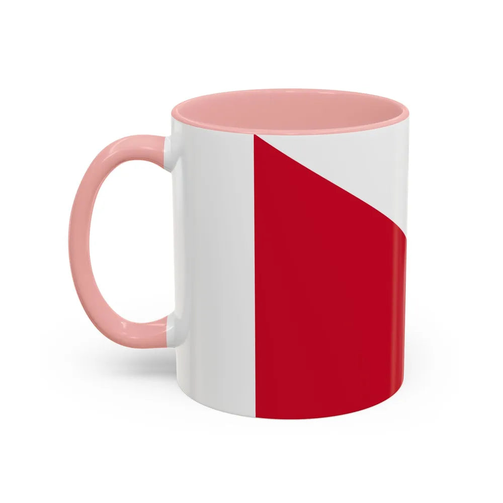 Flag of the City of Utrecht the capital of the province of Utrecht Netherlands - Accent Coffee Mug - Go Mug Yourself