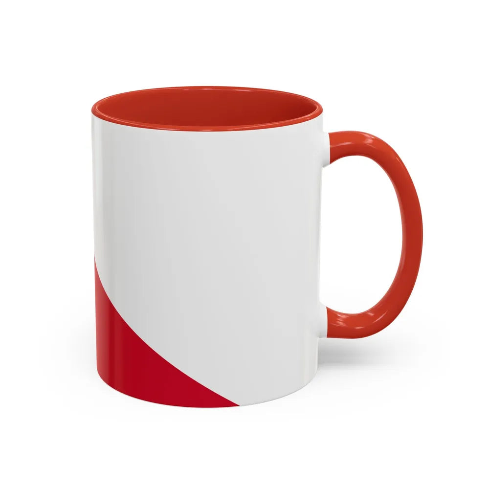 Flag of the City of Utrecht the capital of the province of Utrecht Netherlands - Accent Coffee Mug - Go Mug Yourself