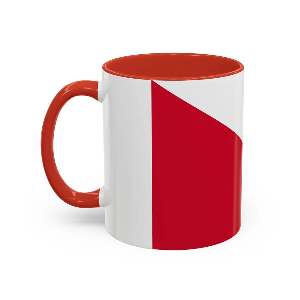 Flag of the City of Utrecht the capital of the province of Utrecht Netherlands - Accent Coffee Mug - Go Mug Yourself