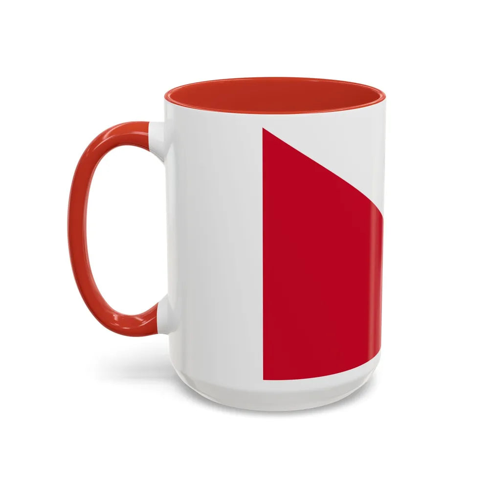 Flag of the City of Utrecht the capital of the province of Utrecht Netherlands - Accent Coffee Mug - Go Mug Yourself