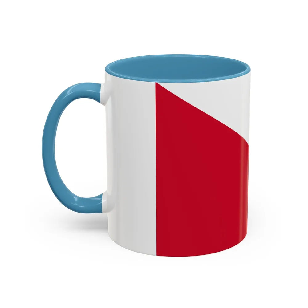 Flag of the City of Utrecht the capital of the province of Utrecht Netherlands - Accent Coffee Mug - Go Mug Yourself