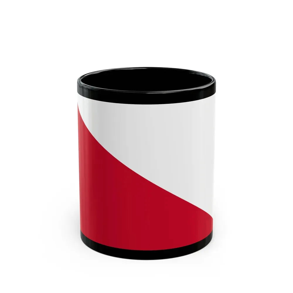 Flag of the City of Utrecht the capital of the province of Utrecht Netherlands - Black Coffee Mug 11oz - Go Mug Yourself