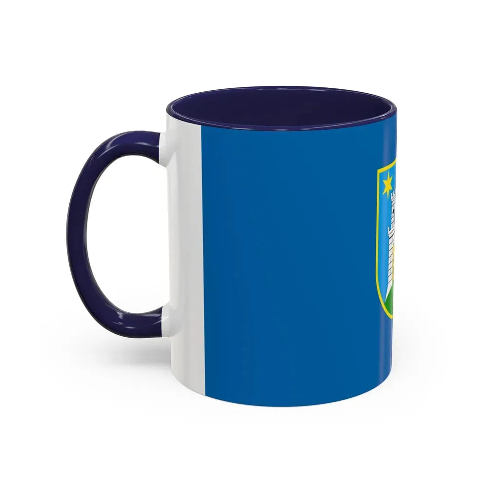 Flag of the City of Zagreb Croatia - Accent Coffee Mug - Go Mug Yourself
