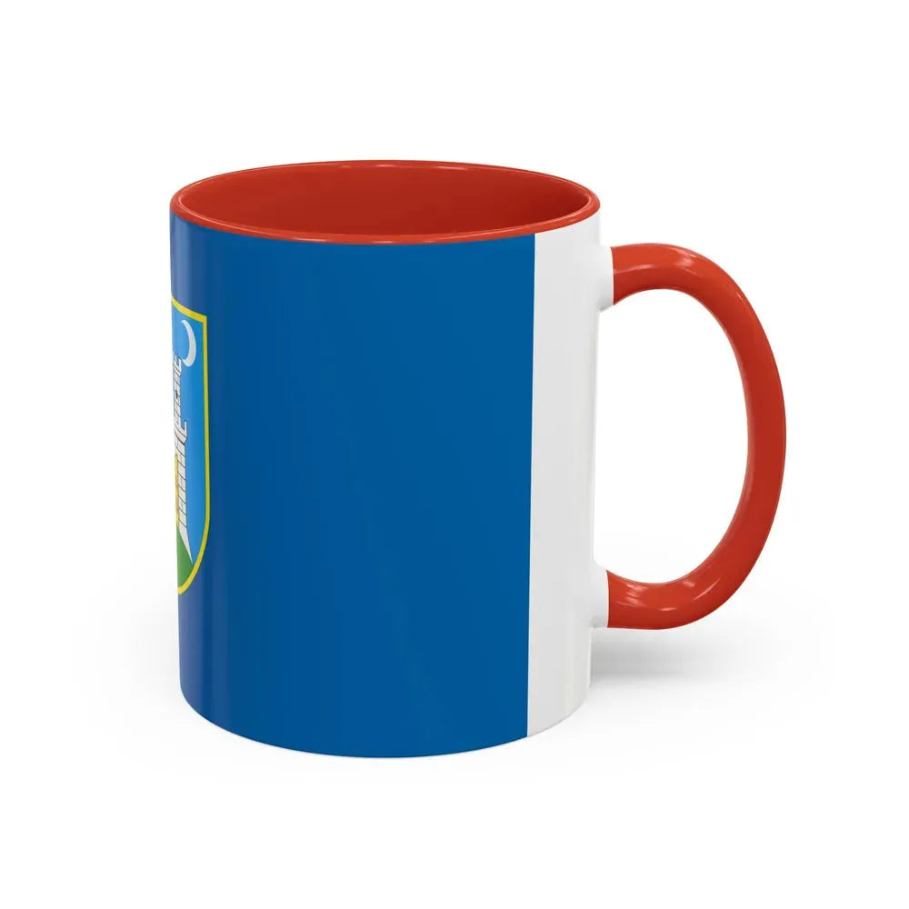 Flag of the City of Zagreb Croatia - Accent Coffee Mug - Go Mug Yourself