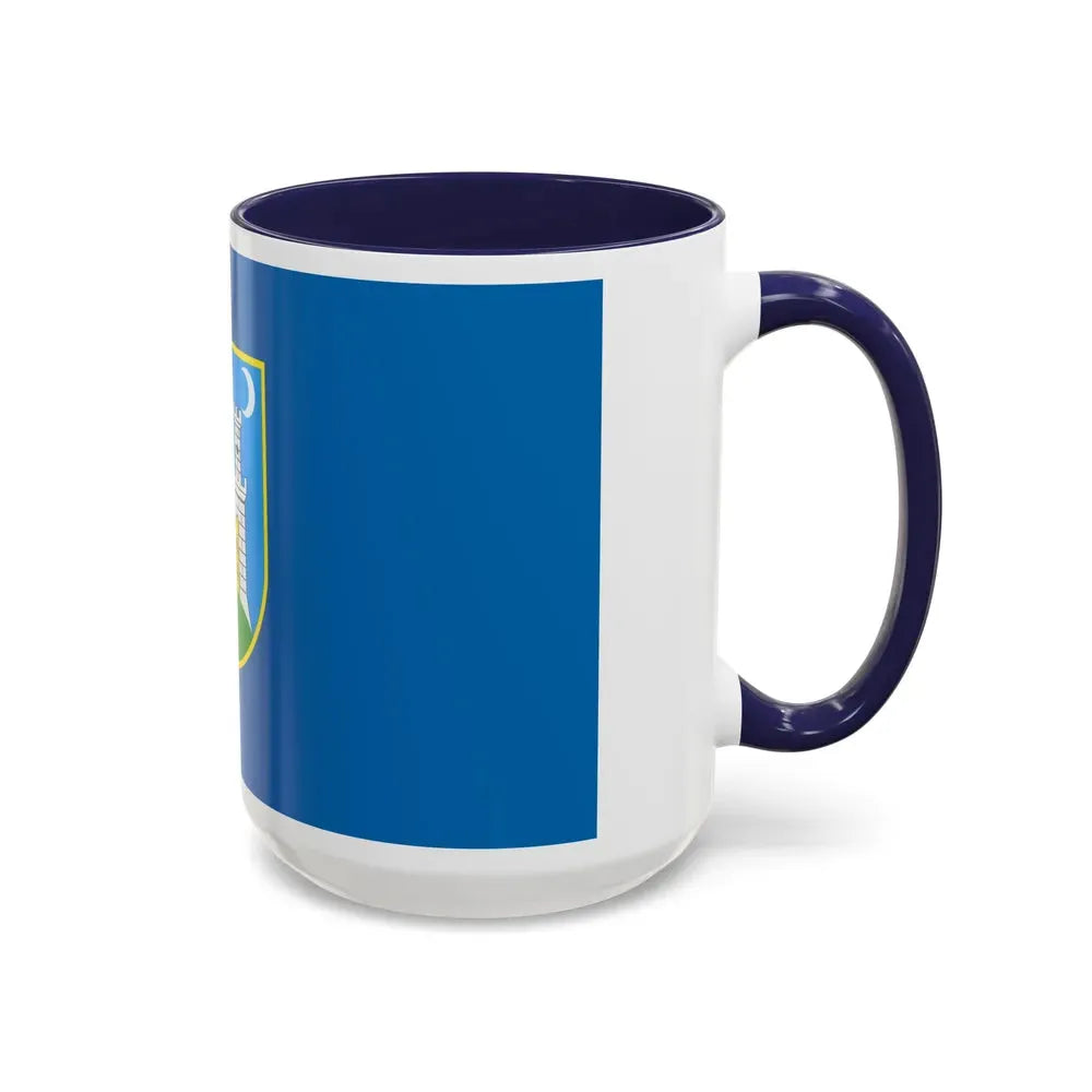 Flag of the City of Zagreb Croatia - Accent Coffee Mug - Go Mug Yourself