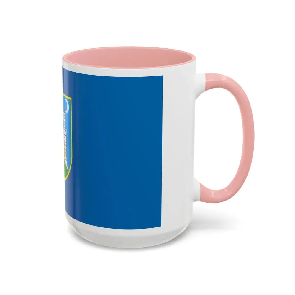 Flag of the City of Zagreb Croatia - Accent Coffee Mug - Go Mug Yourself