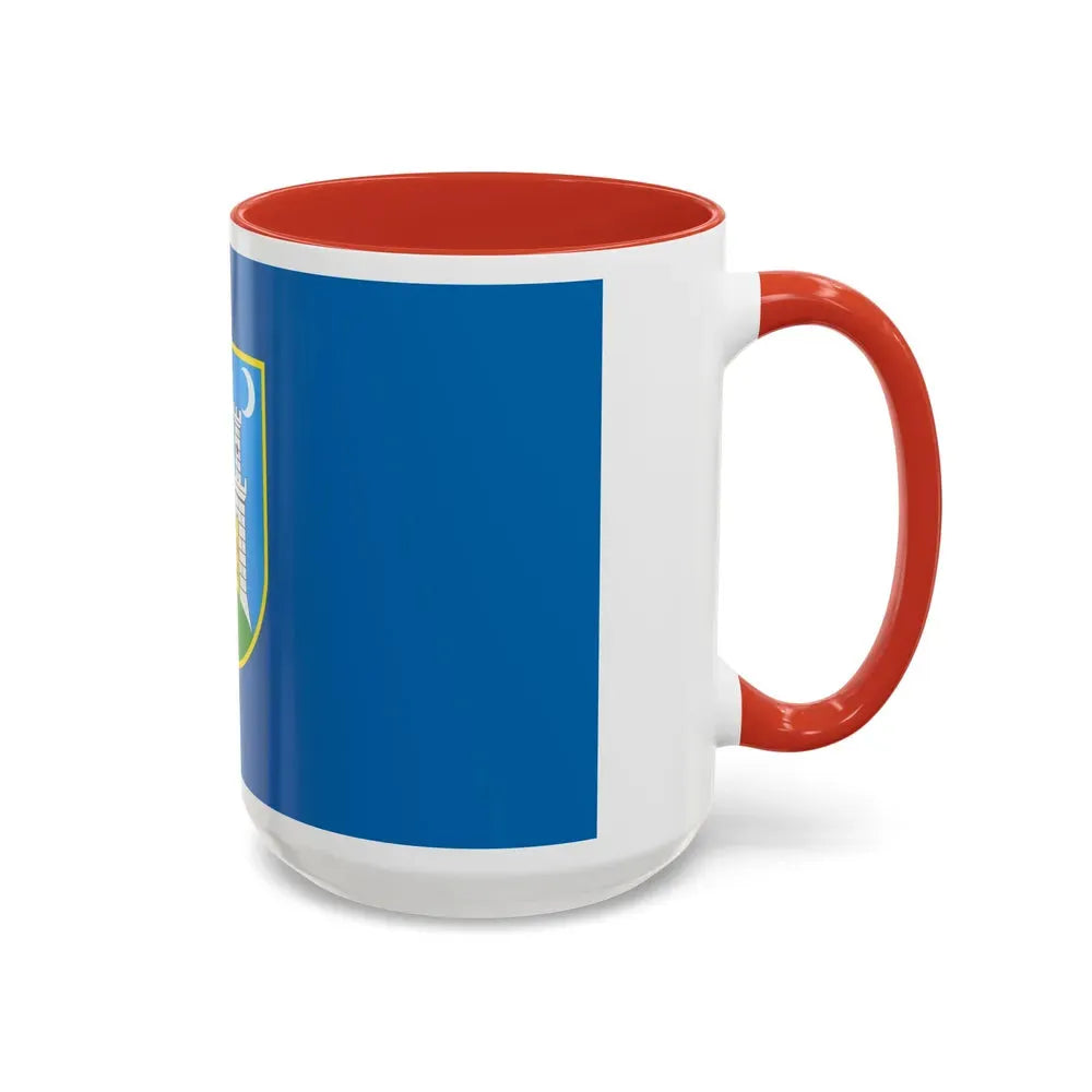 Flag of the City of Zagreb Croatia - Accent Coffee Mug - Go Mug Yourself