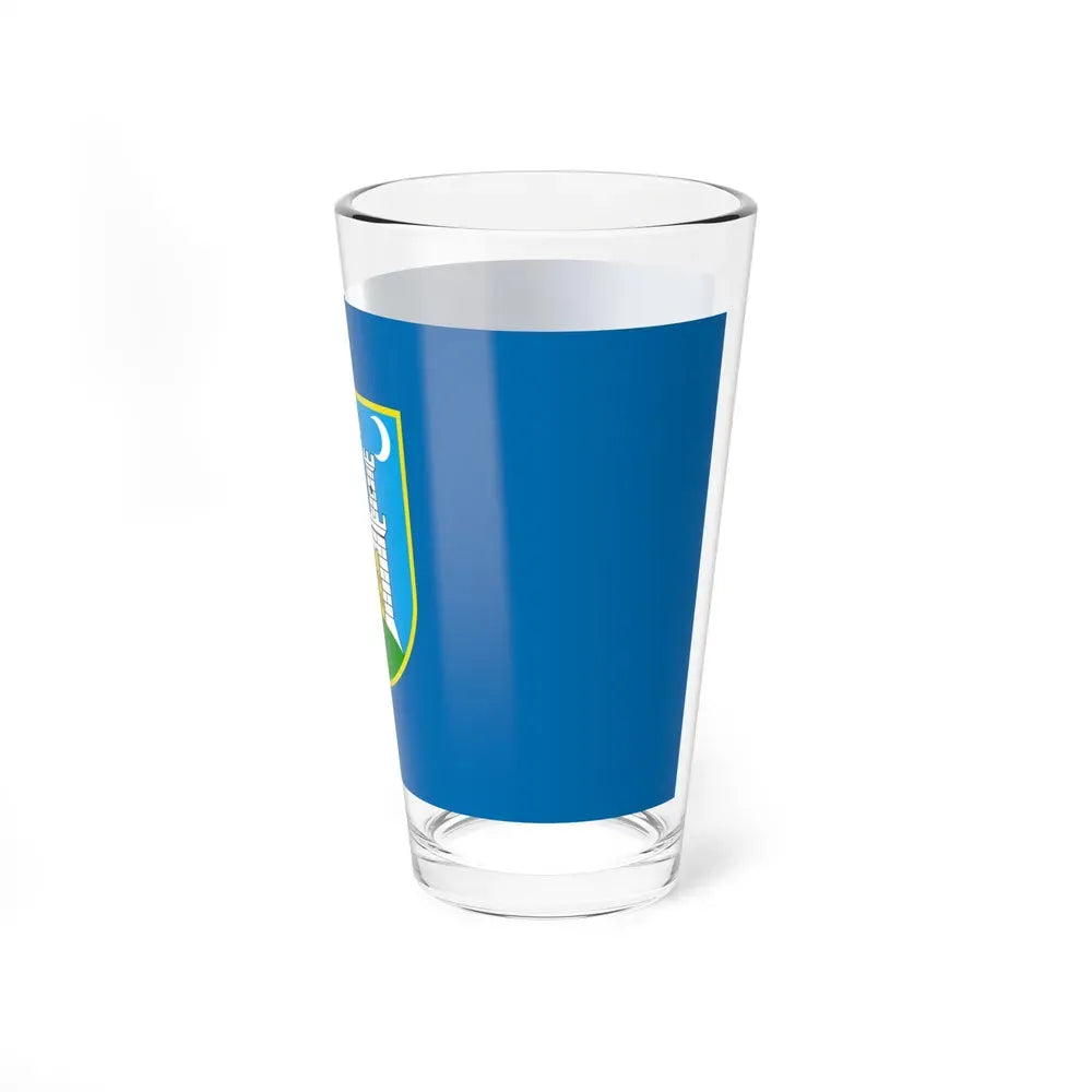 Flag of the City of Zagreb Croatia - Pint Glass 16oz - Go Mug Yourself