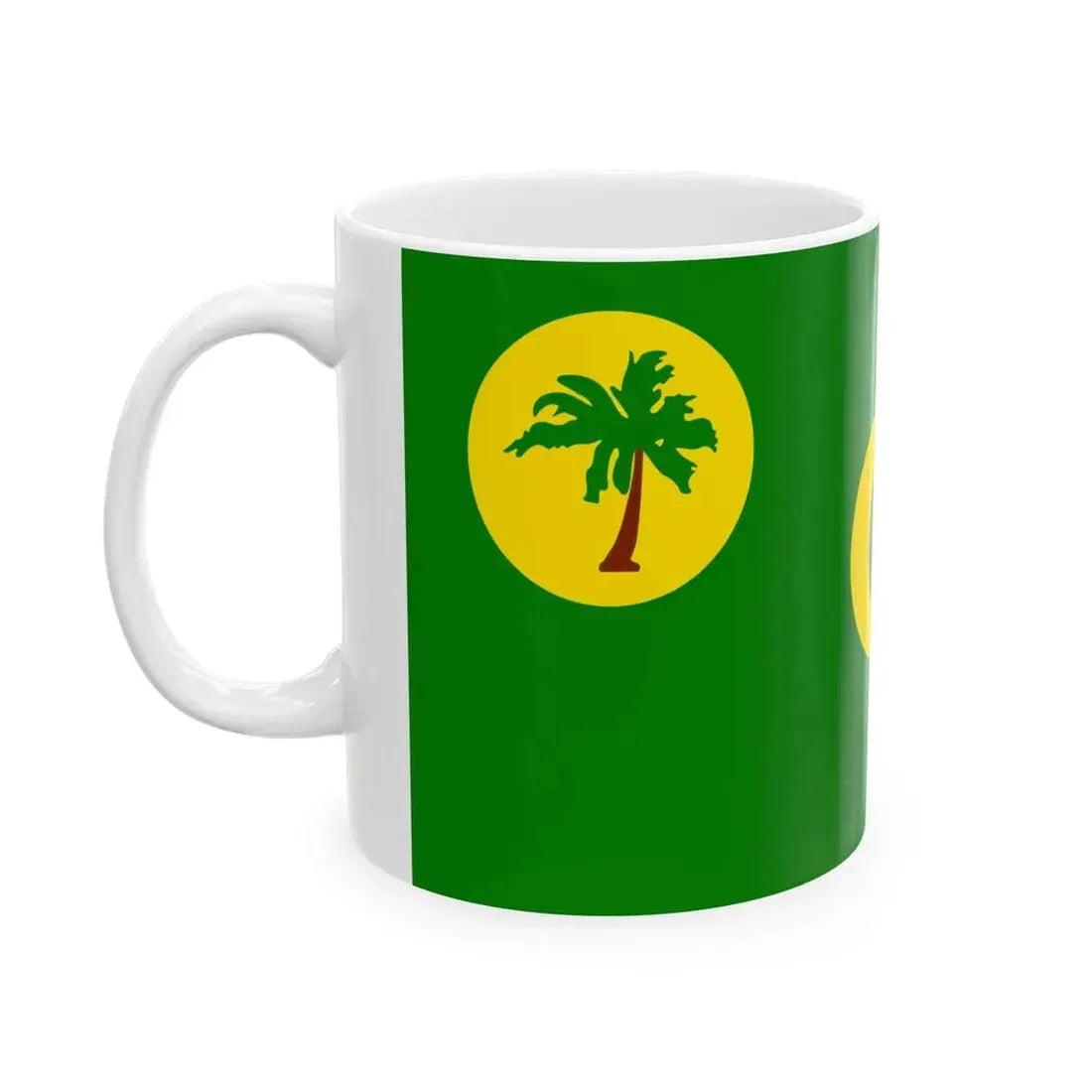 Flag of the Cocos Keeling Islands (Australia) White Coffee Mug - Go Mug Yourself