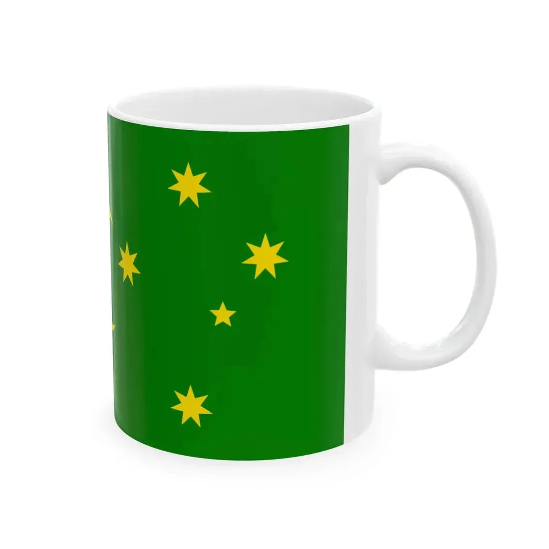 Flag of the Cocos Keeling Islands (Australia) White Coffee Mug - Go Mug Yourself