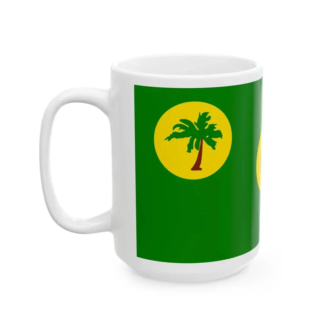 Flag of the Cocos Keeling Islands (Australia) White Coffee Mug - Go Mug Yourself