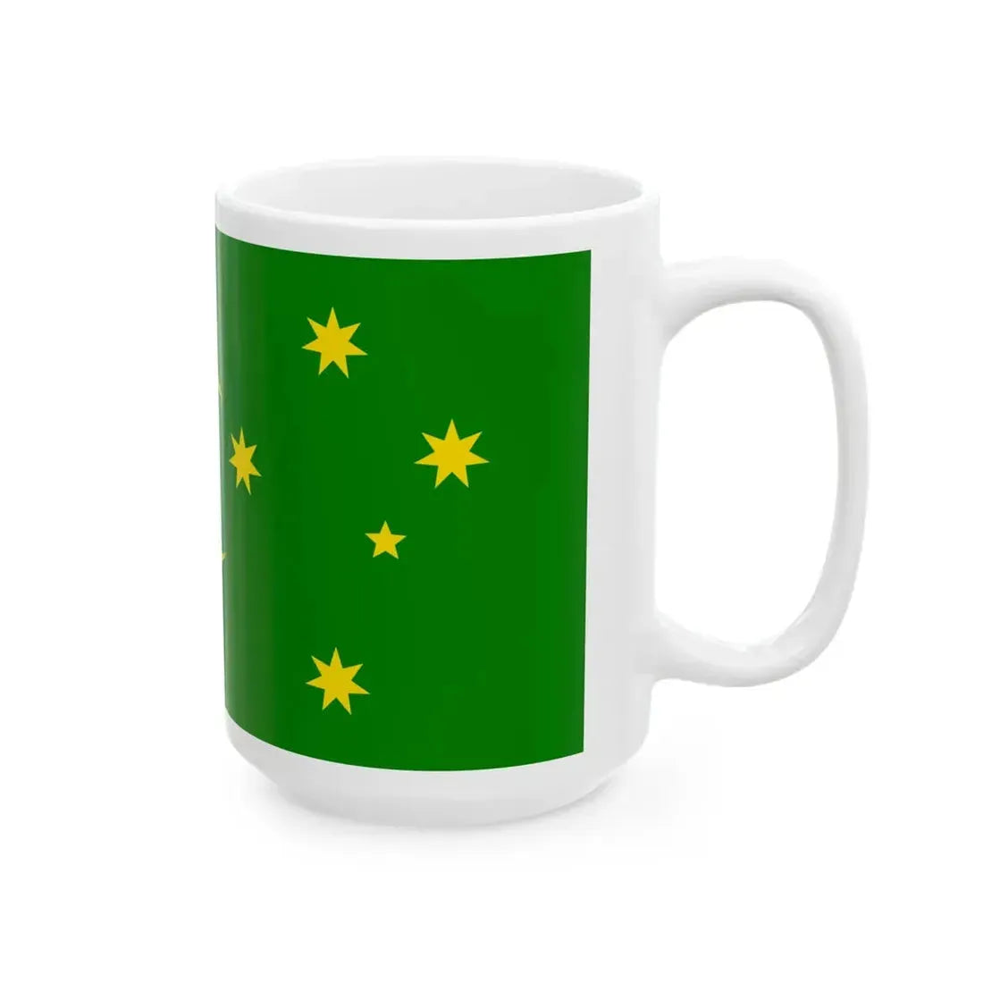 Flag of the Cocos Keeling Islands (Australia) White Coffee Mug - Go Mug Yourself
