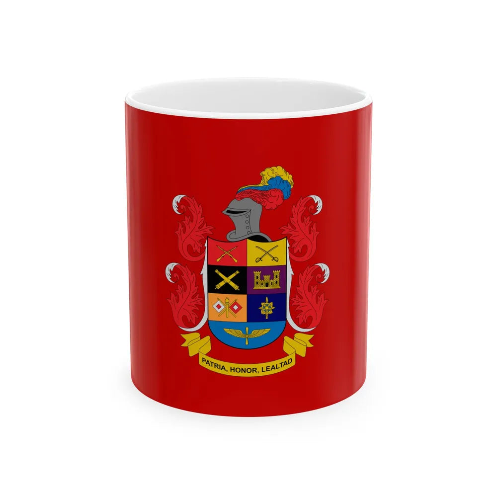 Flag of the Colombian Army (Colombia) White Coffee Mug 11oz - Go Mug Yourself