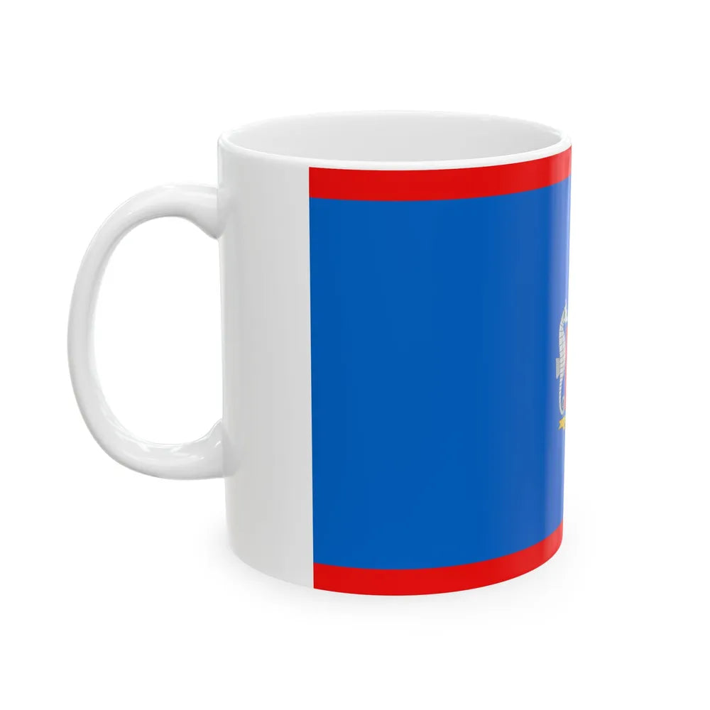 Flag of the Colombian Naval Infantry (Colombia) White Coffee Mug - Go Mug Yourself
