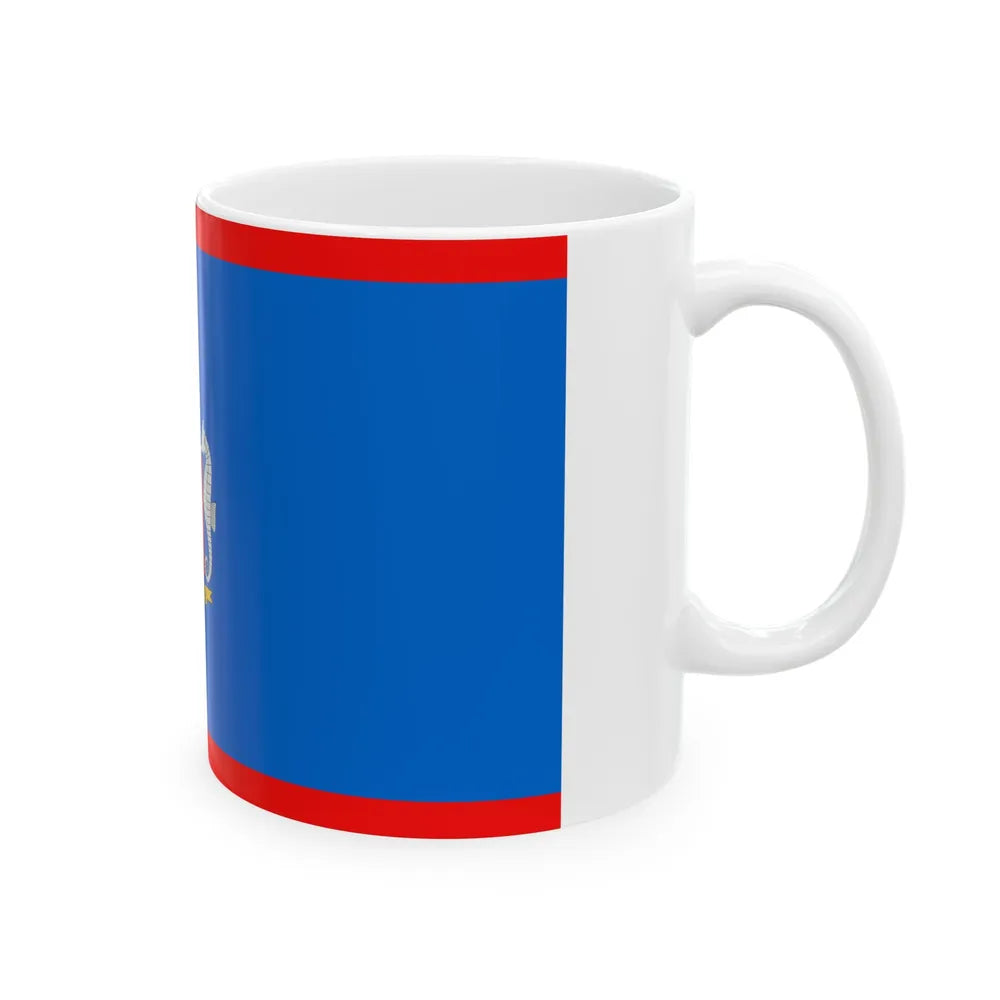Flag of the Colombian Naval Infantry (Colombia) White Coffee Mug - Go Mug Yourself
