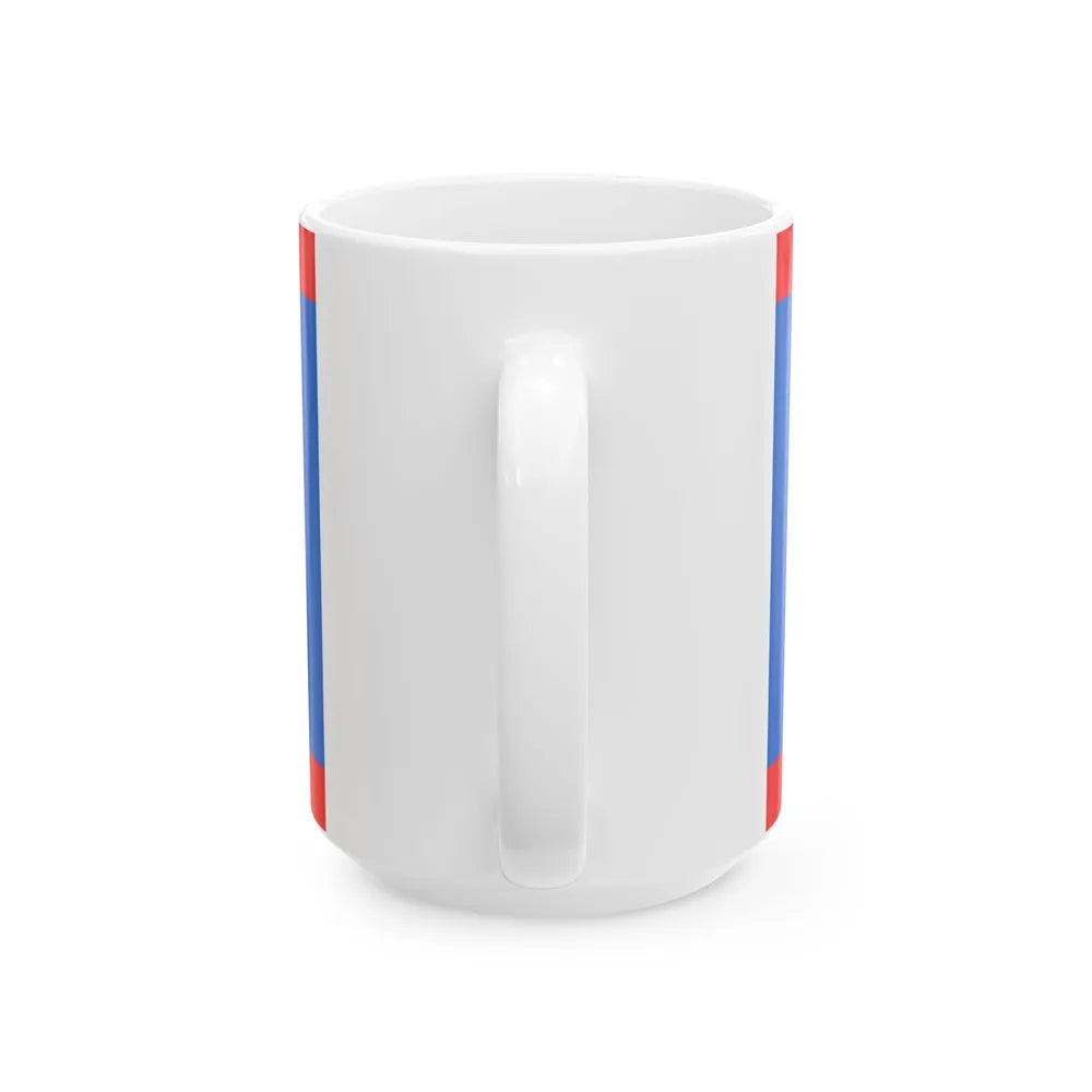 Flag of the Colombian Naval Infantry (Colombia) White Coffee Mug - Go Mug Yourself