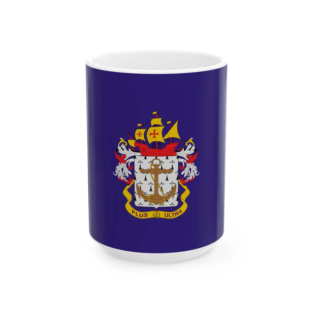 Flag of the Colombian Navy (Colombia) White Coffee Mug 15oz - Go Mug Yourself