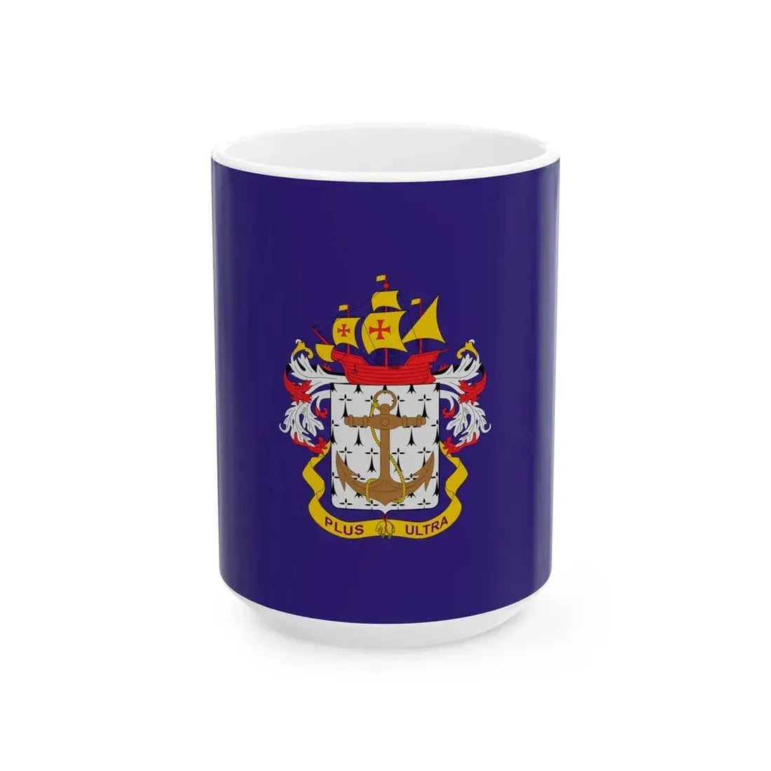 Flag of the Colombian Navy (Colombia) White Coffee Mug 15oz - Go Mug Yourself