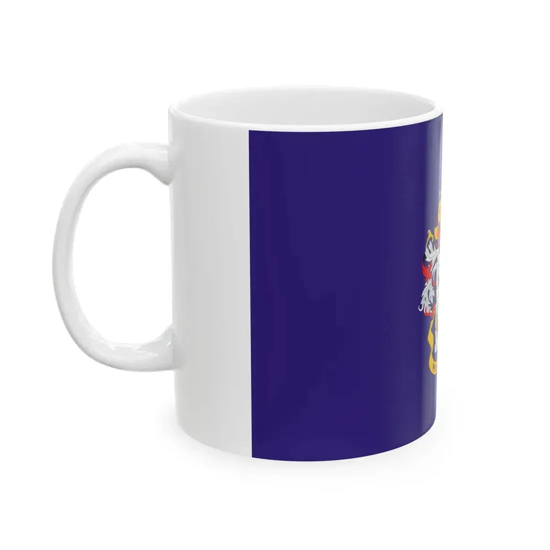 Flag of the Colombian Navy (Colombia) White Coffee Mug - Go Mug Yourself