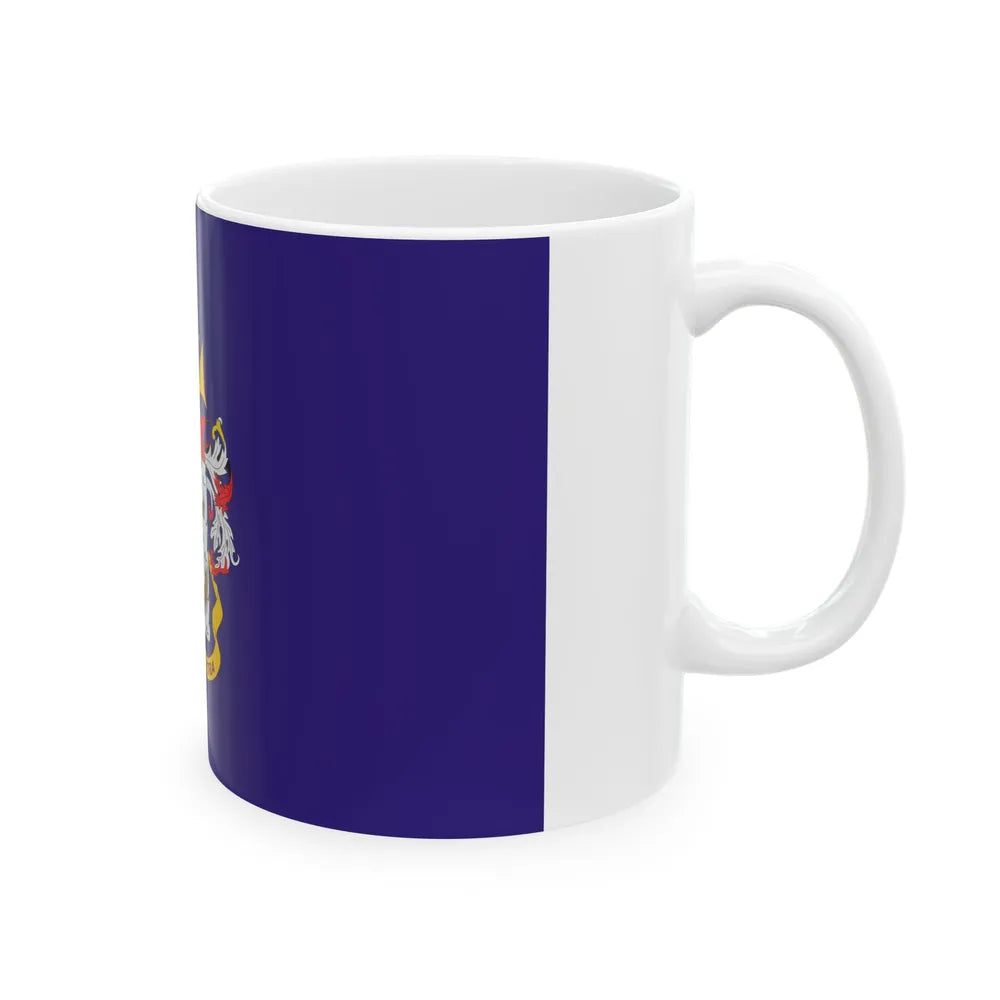 Flag of the Colombian Navy (Colombia) White Coffee Mug - Go Mug Yourself