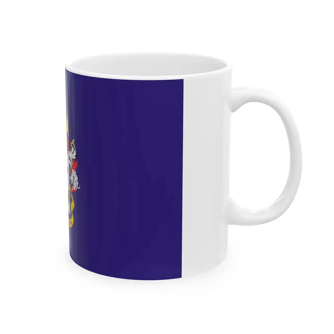Flag of the Colombian Navy (Colombia) White Coffee Mug - Go Mug Yourself