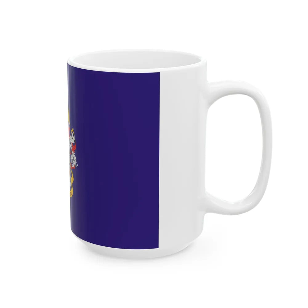 Flag of the Colombian Navy (Colombia) White Coffee Mug - Go Mug Yourself