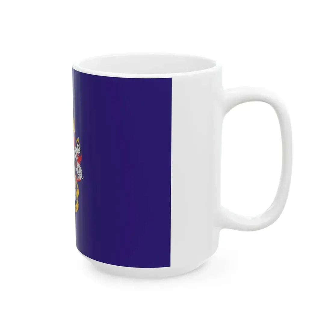 Flag of the Colombian Navy (Colombia) White Coffee Mug - Go Mug Yourself