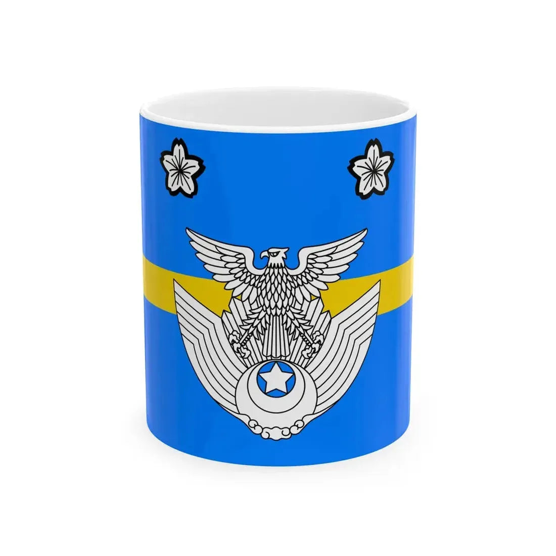 Flag of the Colonel of the Air Self Defense Force Japan (Japan) White Coffee Mug 11oz - Go Mug Yourself