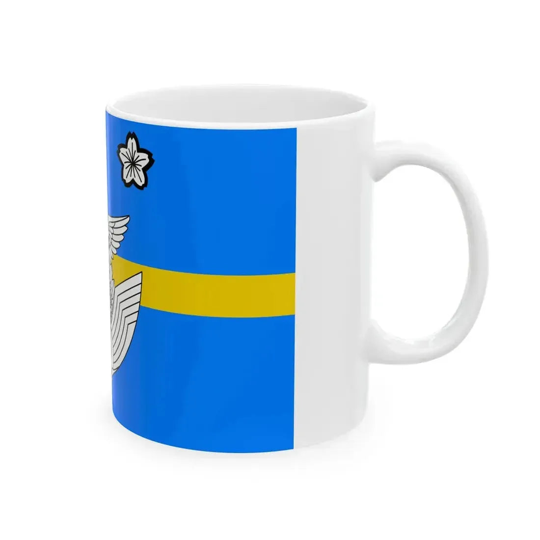 Flag of the Colonel of the Air Self Defense Force Japan (Japan) White Coffee Mug - Go Mug Yourself