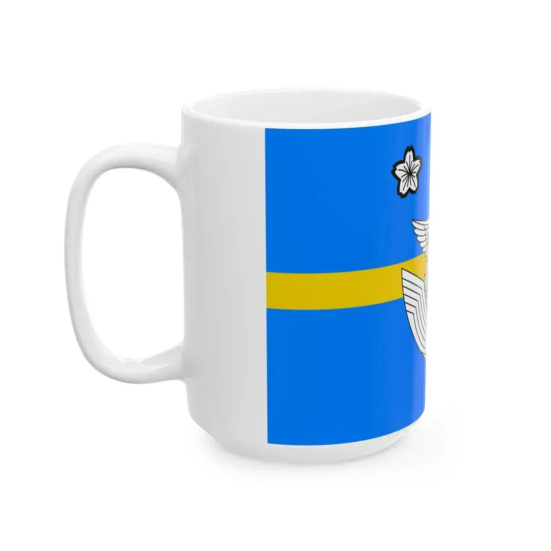 Flag of the Colonel of the Air Self Defense Force Japan (Japan) White Coffee Mug - Go Mug Yourself