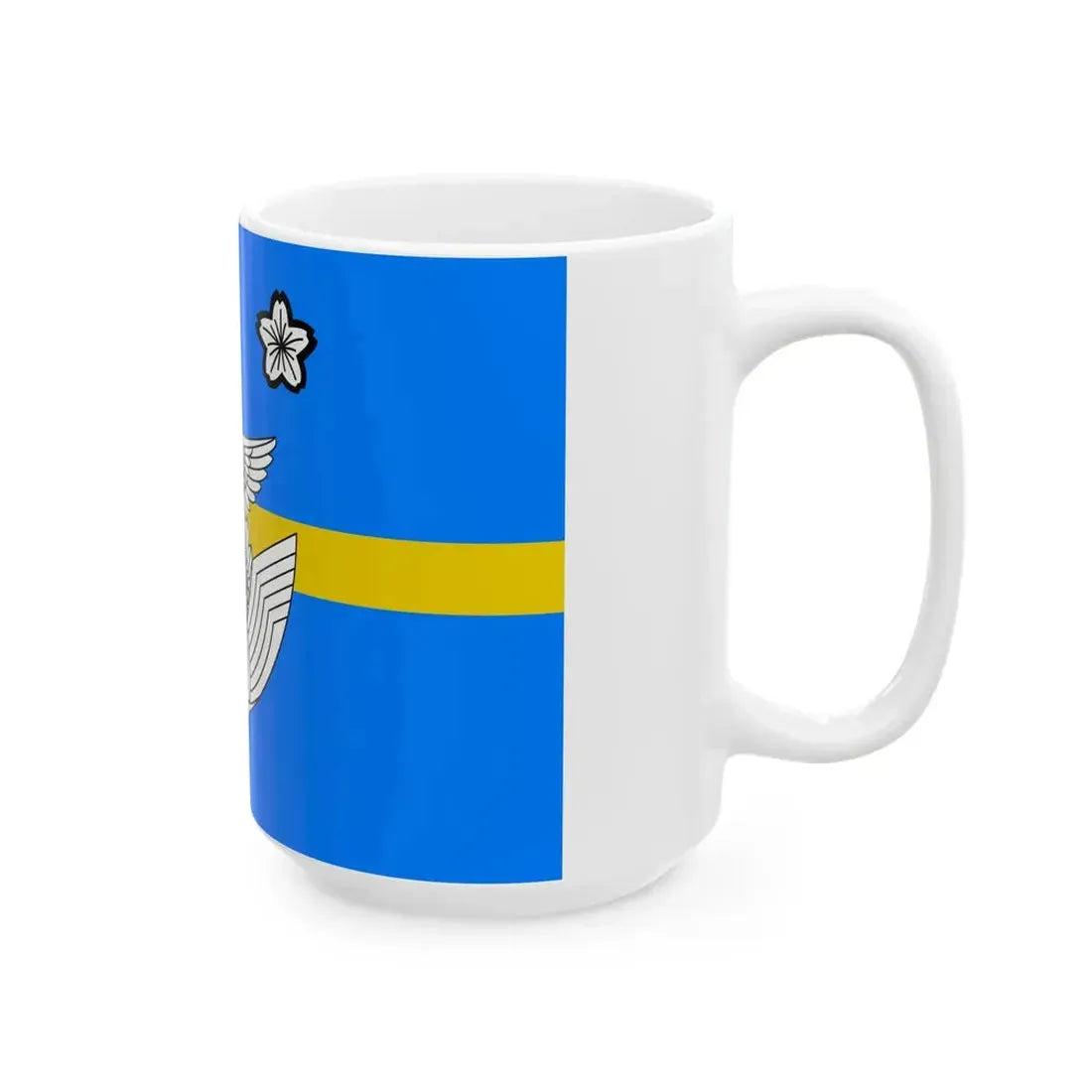 Flag of the Colonel of the Air Self Defense Force Japan (Japan) White Coffee Mug - Go Mug Yourself